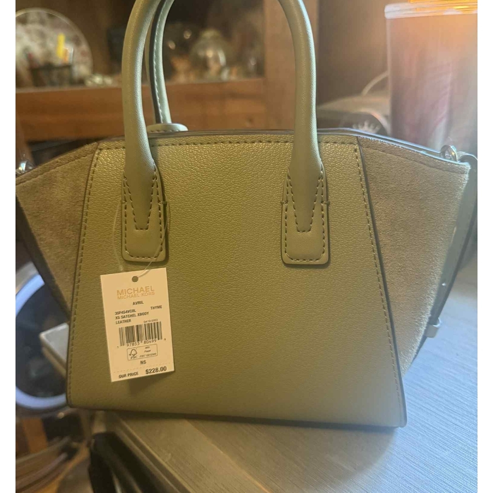 Michael Kors Sage Green Satchel